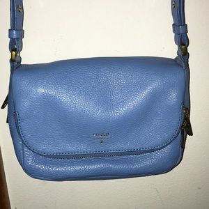 Light Blue Fossil Crossbody Purse